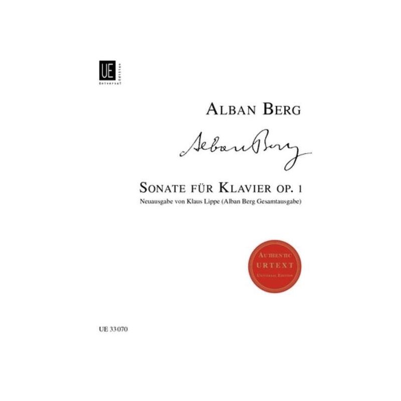 Berg, Alban - Sonata op. 1 