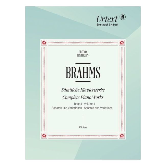 Brahms, Johannes - Complete Piano Works Bd. 1