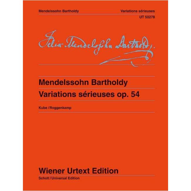 Mendelssohn Bartholdy, Felix - Variations sérieuses op. 54 