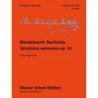 Mendelssohn Bartholdy, Felix - Variations sérieuses op. 54 