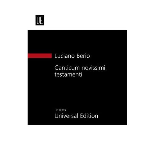 Berio, Luciano - Canticum...