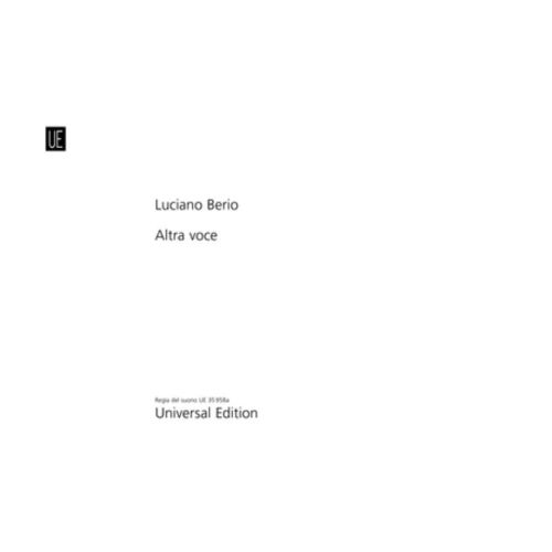 Berio, Luciano - Altra voce 