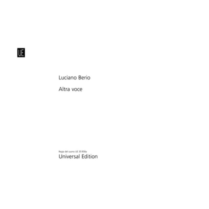 Berio, Luciano - Altra voce 