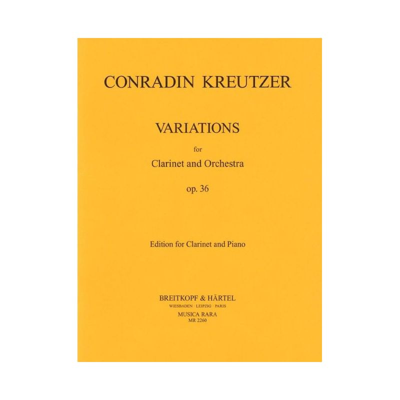 Kreutzer, Conradin - Variationen op. 36 op. 36 