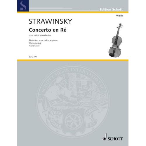 Stravinsky, Igor - Concerto en ré - Concerto in D 