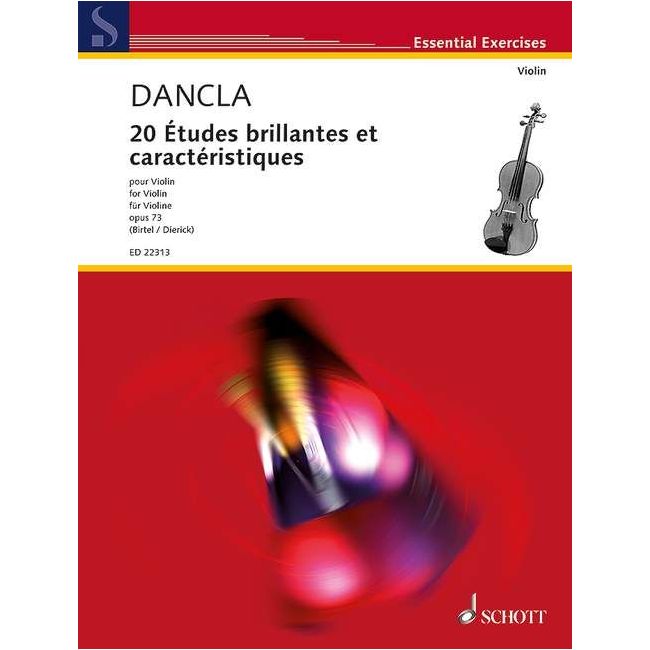 Dancla, Charles - 20 Études brillantes et caractéristiques op. 73 