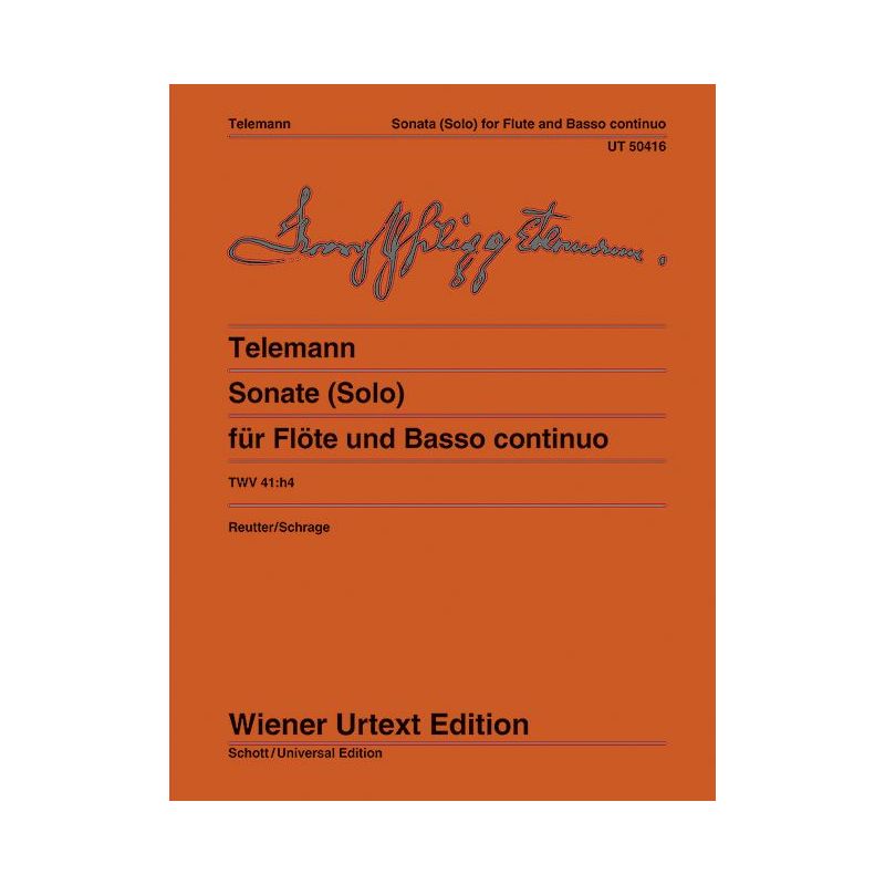 Telemann, Georg Philipp - Sonate (Solo) TWV 41:h4 