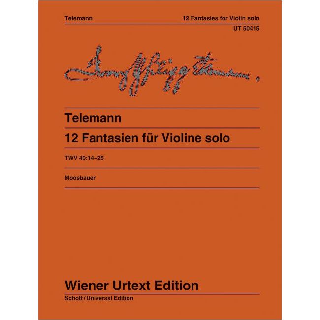 Telemann, Georg Philipp - 12 Fantasies TWV 40:14-25 