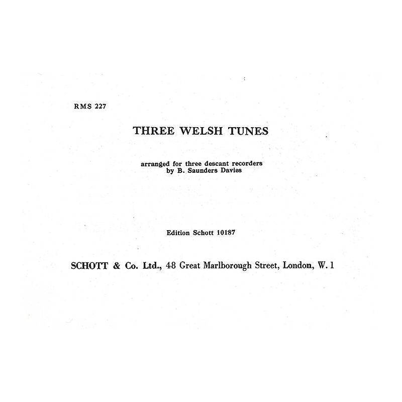 3 Welsh Tunes 