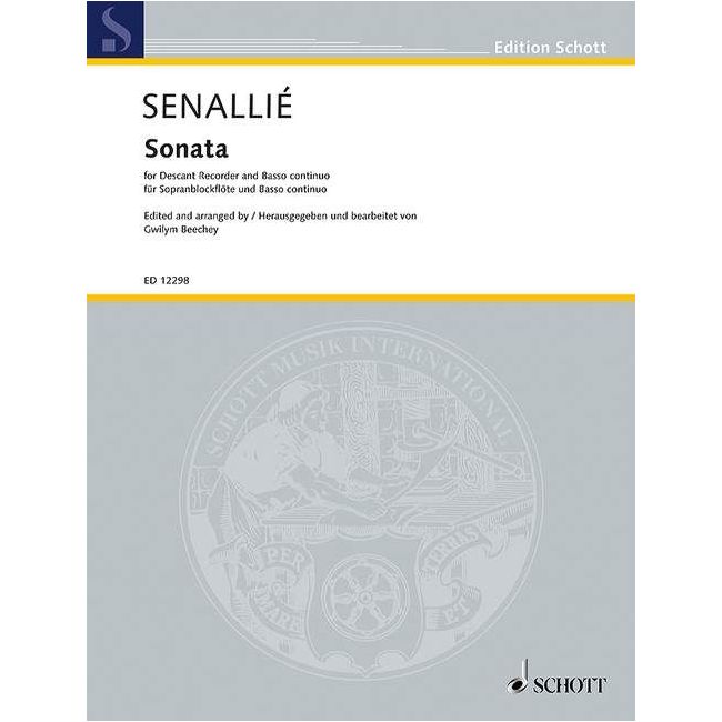 Senallié, Jean Baptiste - Sonata in D minor