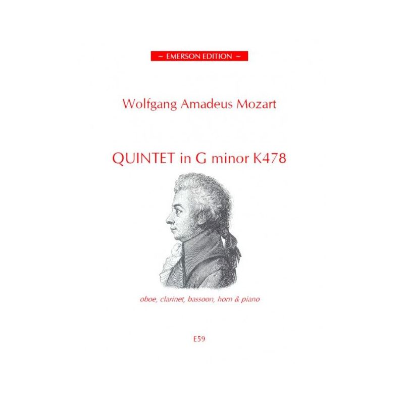 Mozart, Wolfgang Amadeus - Quintet in G minor K478 