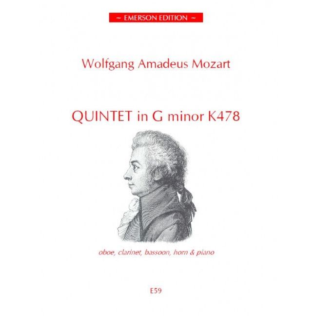 Mozart, Wolfgang Amadeus - Quintet in G minor K478