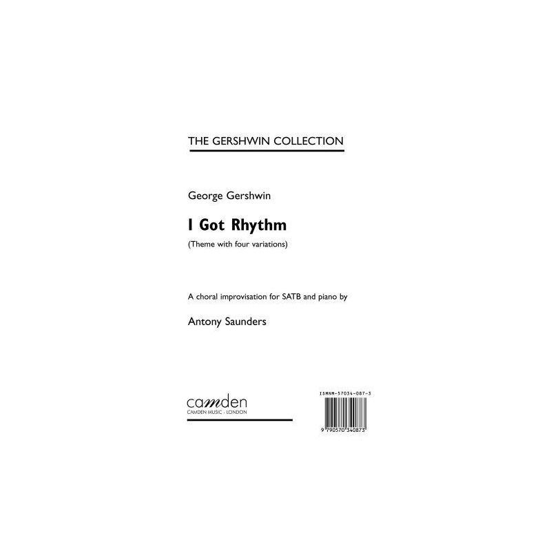 Gershwin, George - I Got Rhythm (SATB and Piano) 