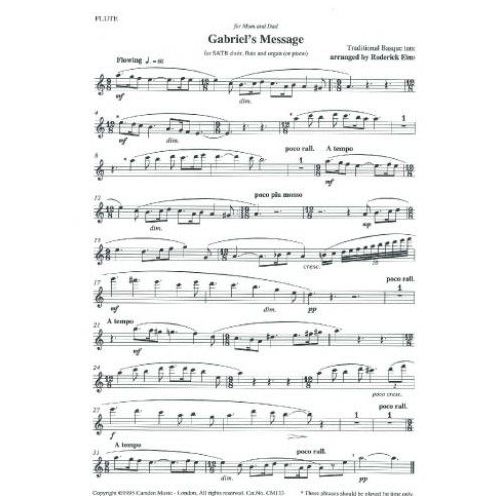 Three Carols (Flute part...