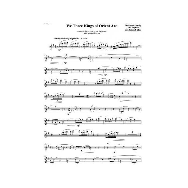 We Three Kings (Flute and Bodhran parts only)