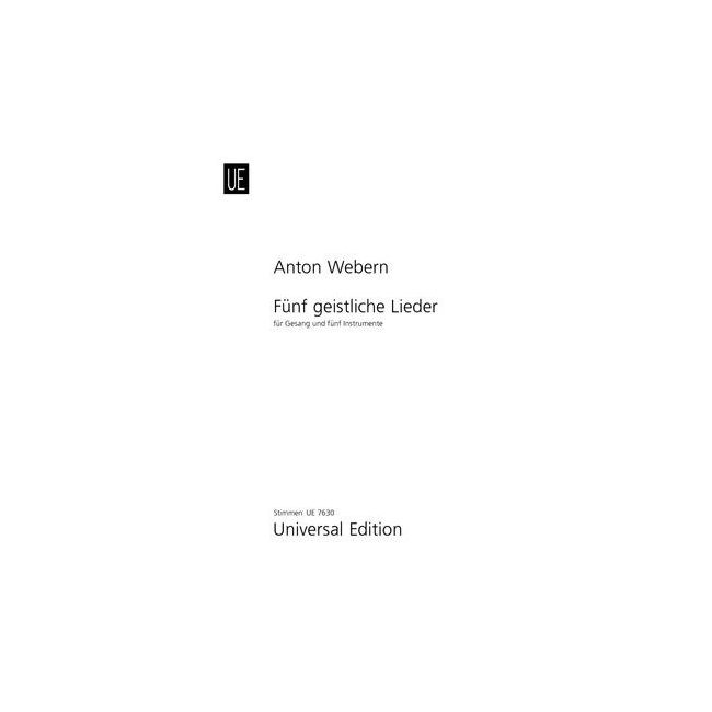 Webern, Anton - 5 Sacred Songs op. 15