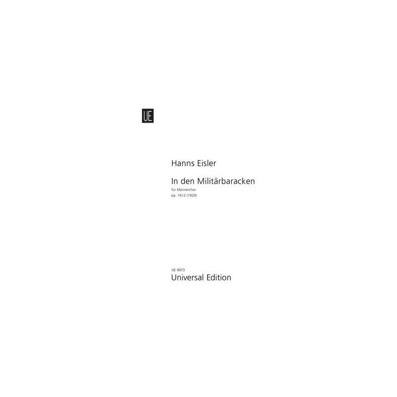 Eisler, Hanns - In den Militärbaracken op. 19 Band 2