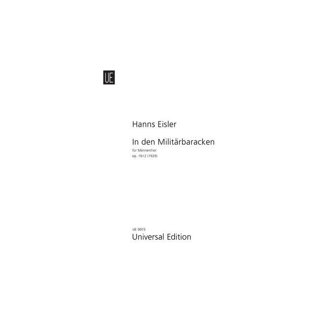 Eisler, Hanns - In den Militärbaracken op. 19 Band 2
