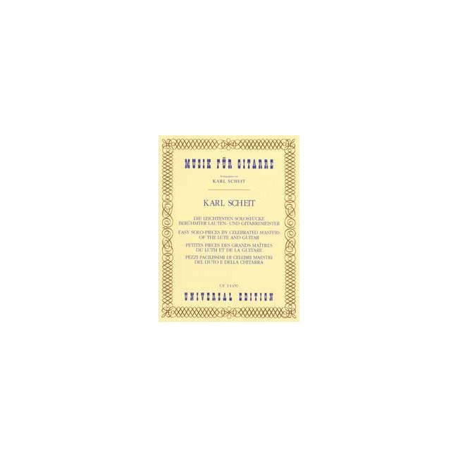 Easy Solo Pieces by Celebrated Masters of the Lute and Guitar