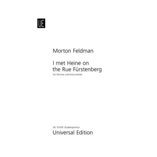 Feldman, Morton - I met...