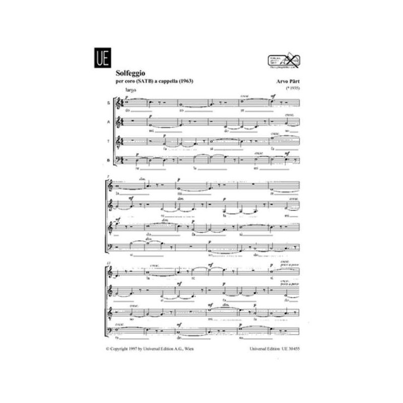 Paert, Arvo - Solfeggio 