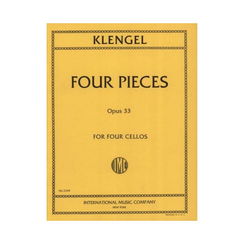 Klengel, Julius - Four Pieces op. 33 