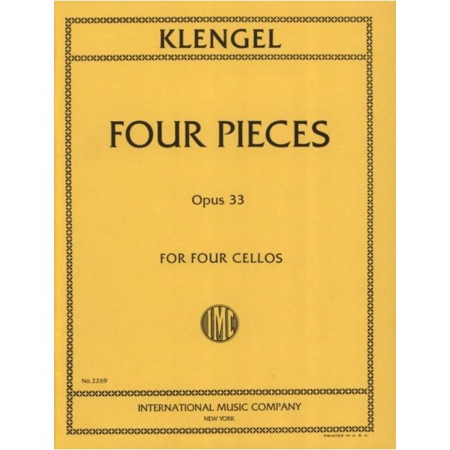 Klengel, Julius - Four Pieces op. 33 