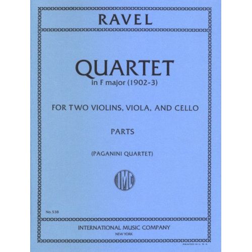 Ravel, Maurice - Quartet in F major 