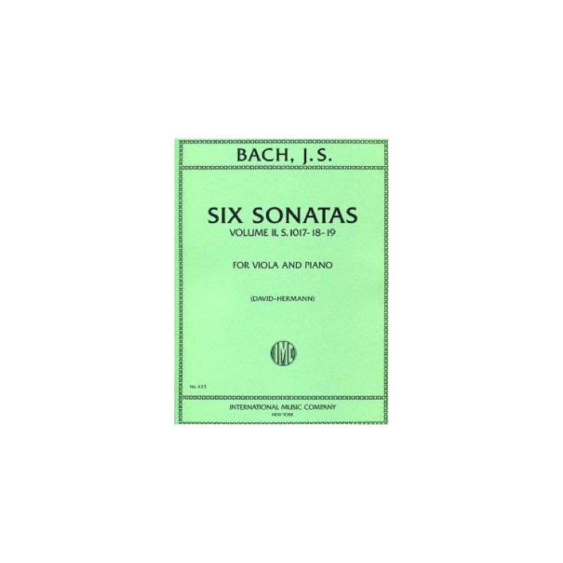Bach, J.S - Six Sonatas Vol. 2 BWV 1017-1019 Vol. 2