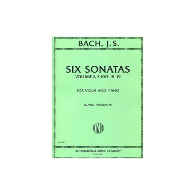 Bach, J.S - Six Sonatas Vol. 2 BWV 1017-1019 Vol. 2