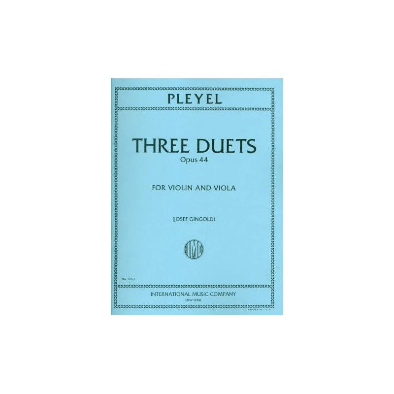 Pleyel, Ignaz Joseph - Three Duets op. 44 