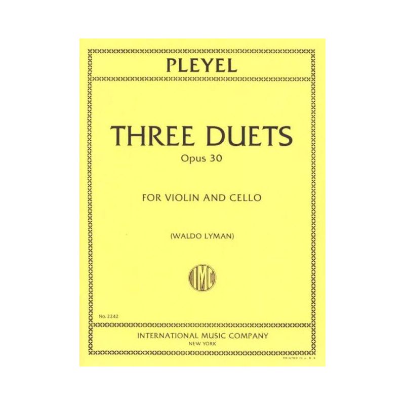 Pleyel, Ignaz Joseph - Three Duets op. 30 