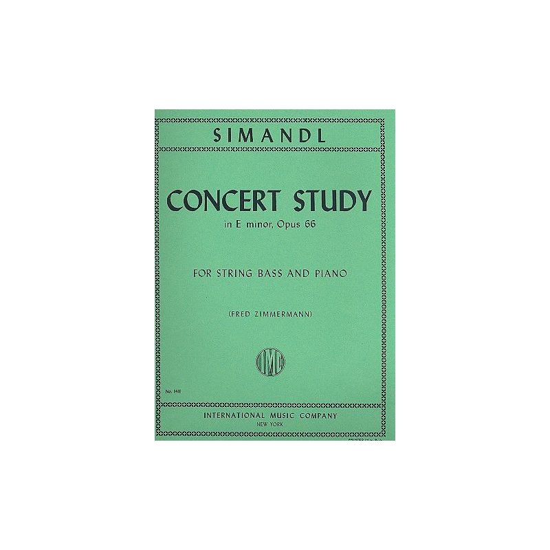 Simandl, Franz - Concert Study E Minor Op.66 