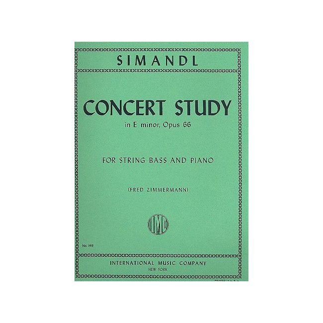 Simandl, Franz - Concert Study E Minor Op.66