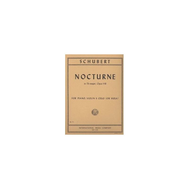 Schubert, Franz - NOCTURNE EbMaj OP148 Vln Vc Pf 