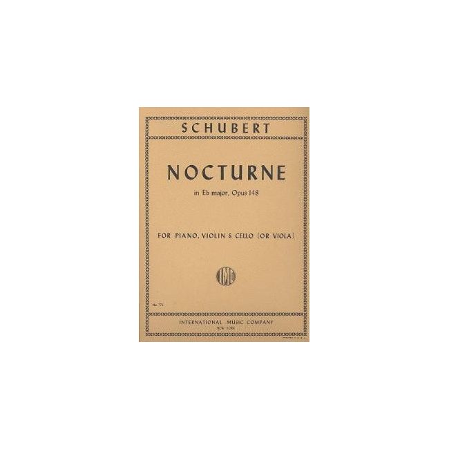 Schubert, Franz - NOCTURNE EbMaj OP148 Vln Vc Pf 