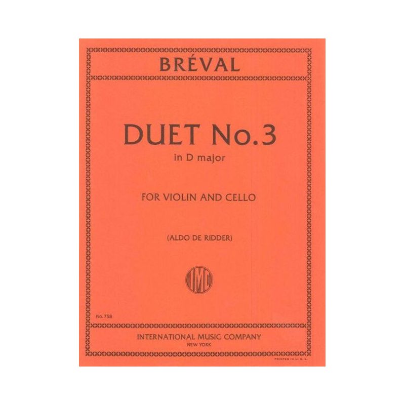 Bréval, Jean Baptiste - Duet No. 3 in D major 