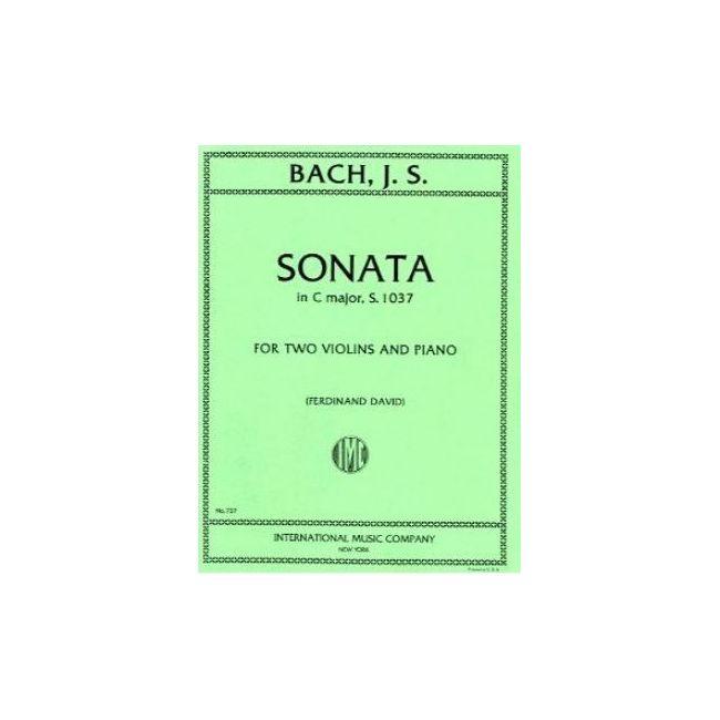 Bach, J.S - Sonata C major BWV1037 