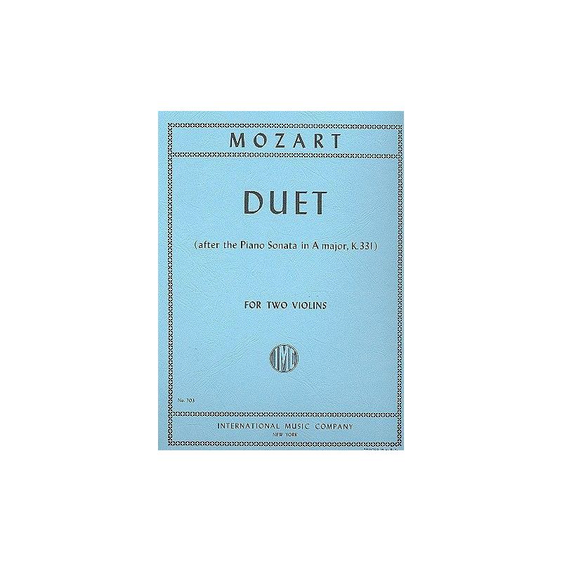 Mozart, Wolfgang Amadeus - Duet K.331 