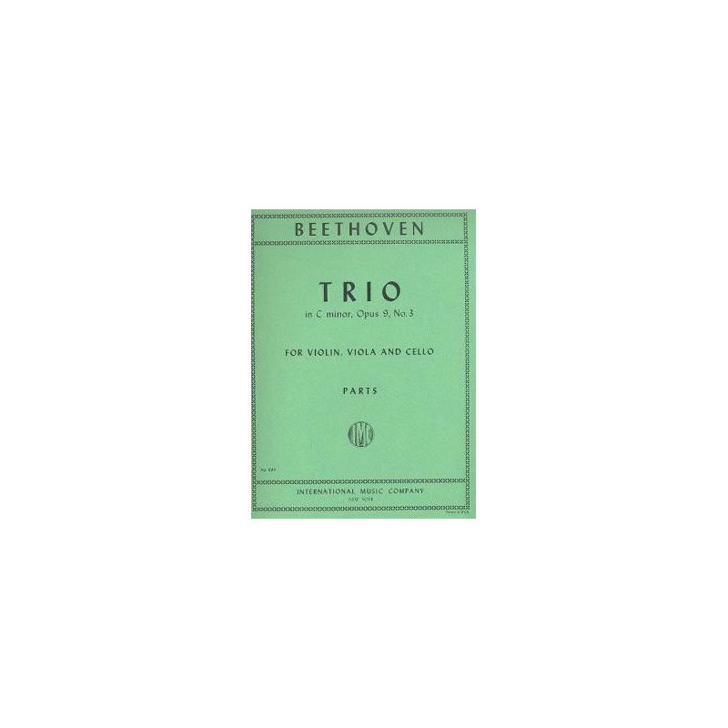 Beethoven, Ludwig van - TRIO CMin OP9/3 Vln Vla Vc 