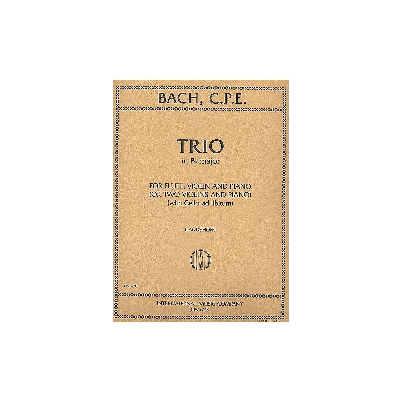 Bach, Carl Philipp Emanuel - Trio in Bb major 