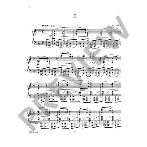 Scriabin, Alexander Nikolayevich - Seven Preludes op. 17 