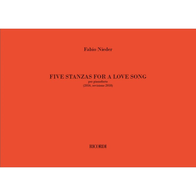 Nieder, Fabio - Five stanzas for a love song