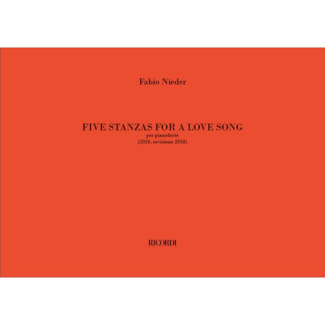 Nieder, Fabio - Five stanzas for a love song
