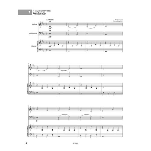 Erste Klassiksammlung für Klaviertrio