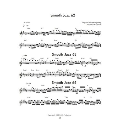 Gordon, Andrew D. - 100 Ultimate Smooth Jazz Riffs for Clarinet