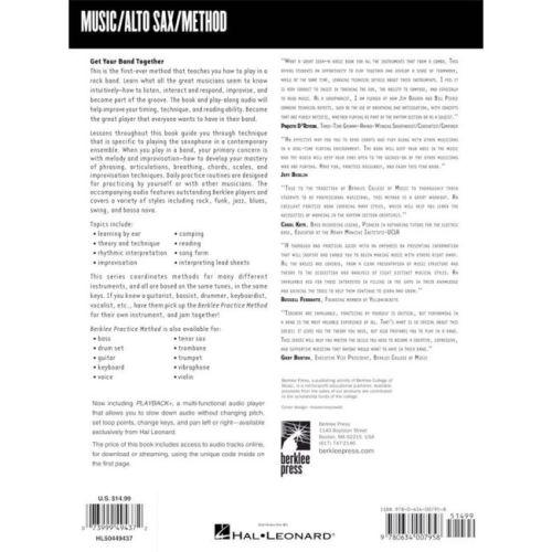Berklee Practice Method: Alto and Baritone Sax