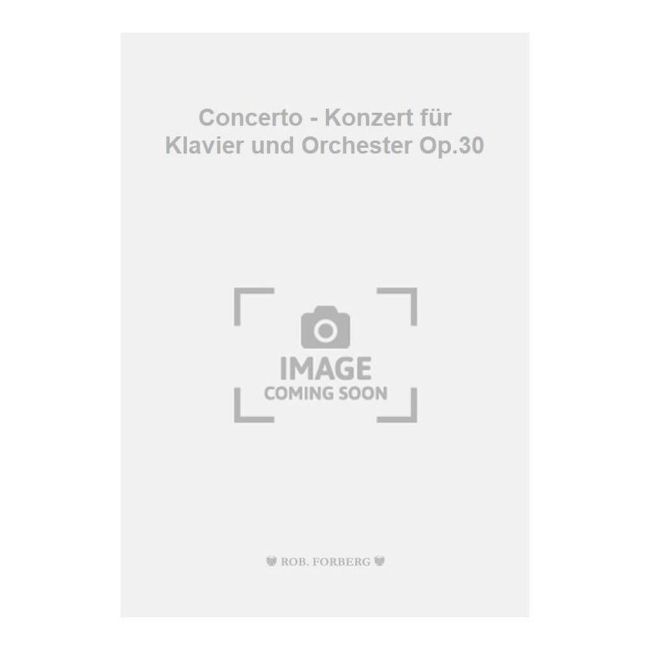 Tcherepnin, Nikolai - Concerto - Konzert für Klavier und Orchester Op.30