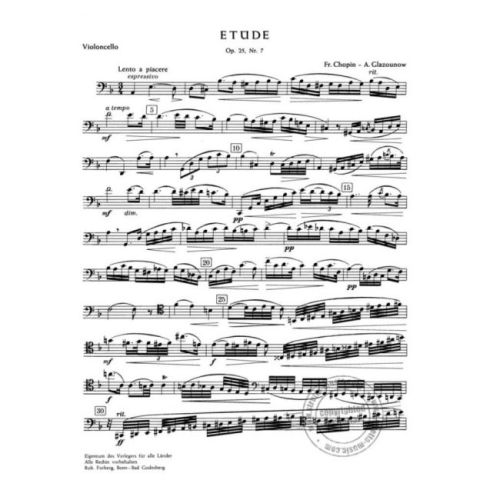 Chopin, Frédéric - Etude op.25 nr.7