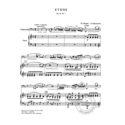 Chopin, Frédéric - Etude op.25 nr.7